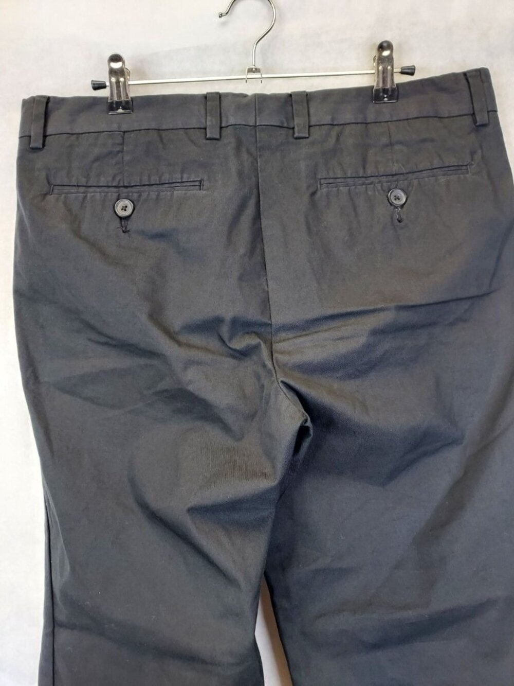 Joe Fresh Straight Flex Pants Men's 34x31 Flat Front Black Slacks Stretch Preppy - Picture 8 of 14